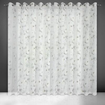 Firana gotowa na przelotkach BESSY 250 x 350 cm biały