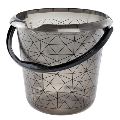 Wiadro deco ilvie polygon 10 l transparent keeeper