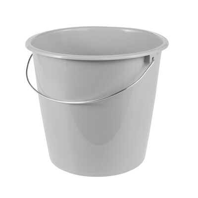 Wiadro z uchwytem metalowym Erik 10 l szare keeeper