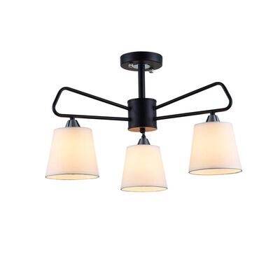 Żyrandol MORLEY 3 x 60 W E14 czarny