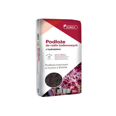 Podłoże do roślin balkonowych z hydrożelem 20 l SOBEX