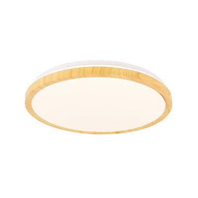 Plafon GANDAVA 18 W LED biało-drewniany
