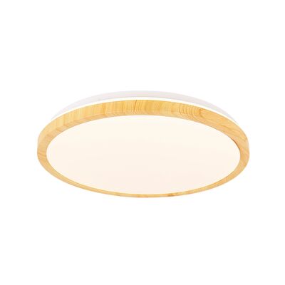 Plafon GANDAVA 24 W LED biało-drewniany