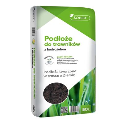 Podłoże do trawników z hydrożelem 50 l SOBEX