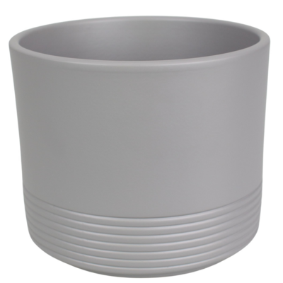 Osłonka ceramiczna CYLINDER RILLE 992 14 cm basaltowy szary mat