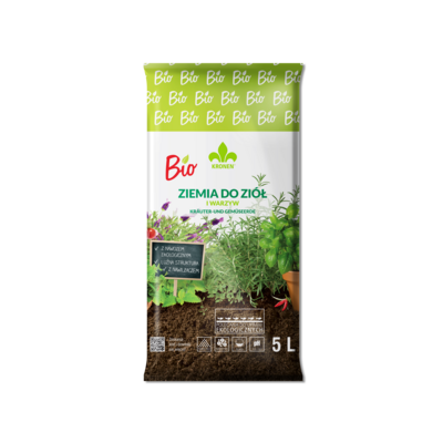 Ziemia BIO do ziół i warzyw 5 l KRONEN
