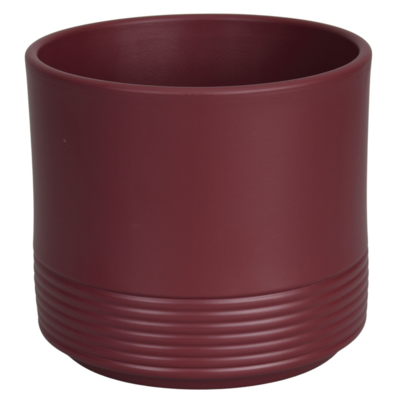 Osłonka ceramiczna CYLINDER RILLE 992 16 cm palisander mat