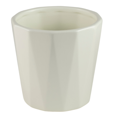 Osłonka ceramiczna FLORES kremowa 10,5 cm DHG