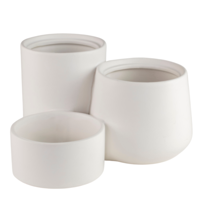 Osłonka ceramiczna TRIPLE biała 20,5 cm DHG
