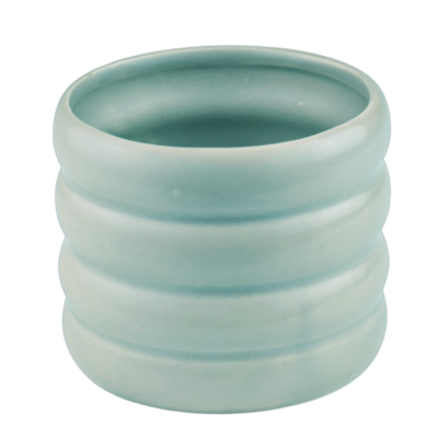 Osłonka ceramiczna GLOBO miętowa 13,5 cm DHG