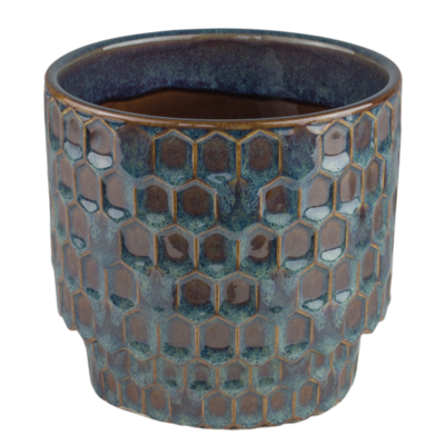 Osłonka ceramiczna LOMA niebiesko-brązowa