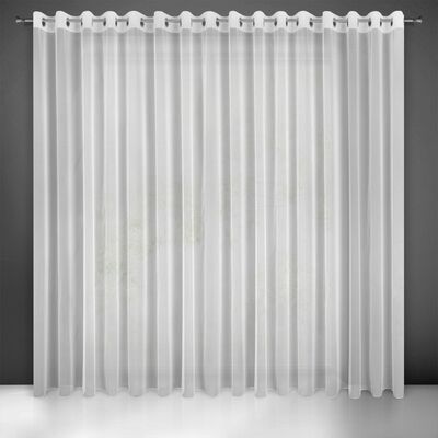 Firana gotowa na przelotkach ESEL 250 x 350 cm biały