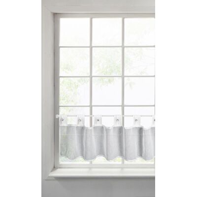 Firana gotowa na szelkach SEVILLA 30 x 150 cm biały
