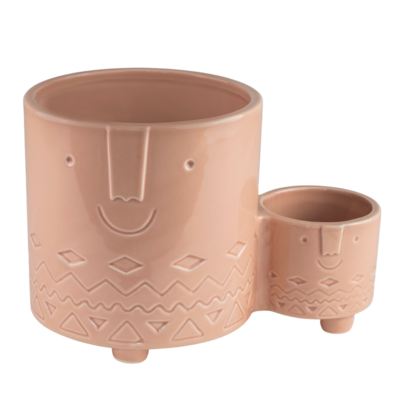 Osłonka ceramiczna FACE podwójna beżowa 20 cm DHG