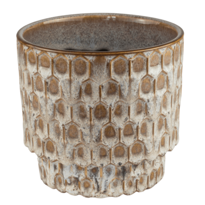 Osłonka ceramiczna LOMA szaro-brązowa