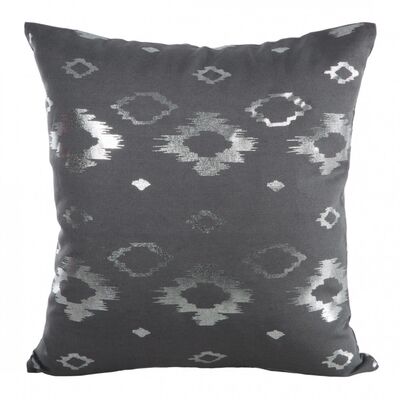 Poszewka dekoracyjna FABIO 40 x 40 cm stalowo-srebrna 2 sztuki