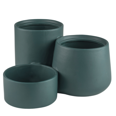Osłonka ceramiczna TRIPLE zielona 20,5 cm DHG
