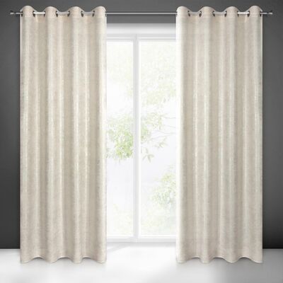Zasłona gotowa na przelotkach BLANKA 250 x 140 cm naturalny
