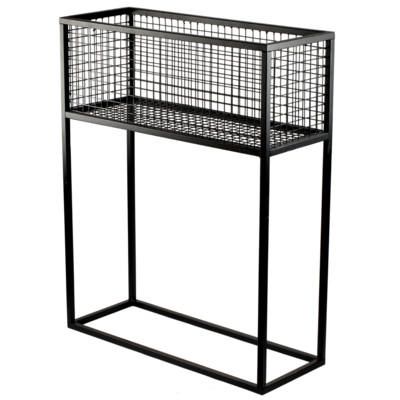 Kwietnik Dax M Black 60 x 23 x 75 czarny