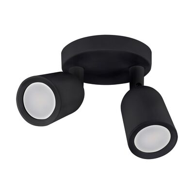 Oprawa ścienno-sufitowa BOGNA GU10 2C BLACK STRÜHM