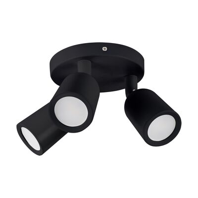 Oprawa ścienno-sufitowa BOGNA GU10 3C BLACK STRÜHM
