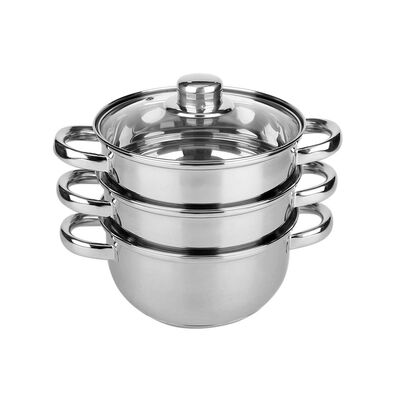 Garnek nierdzewny do gotowania na parze DIVAPORE 18 cm 4EL