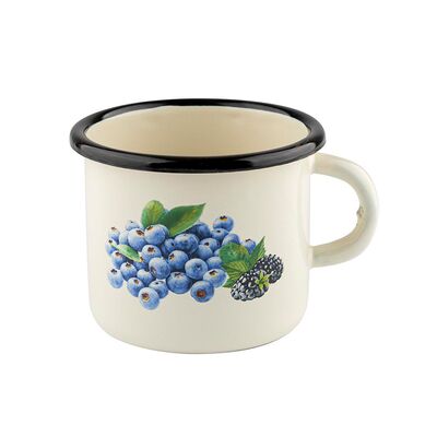 Kubek emaliowany prosty BORÓWKA 9 cm 500 ml