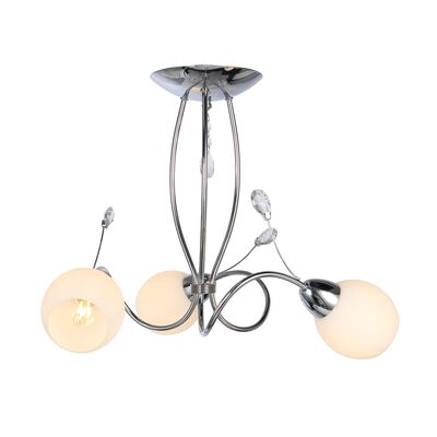 Lampa wisząca 3-płomienna Anika 3 x E14 40 W chrom