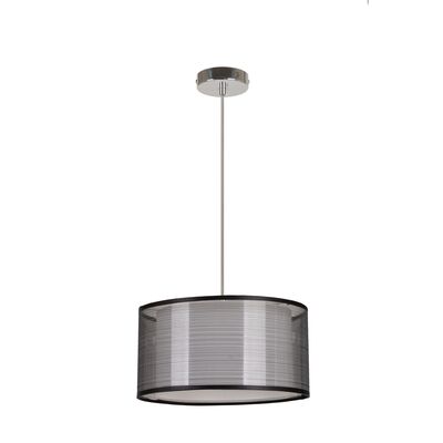 Lampa wisząca Martina 1 x E27 60 W satyna/czarny