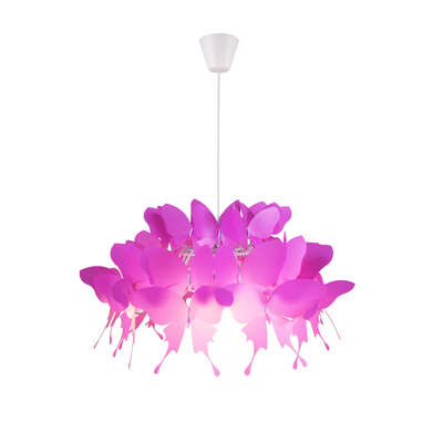 Lampa wisząca FARFALLA 1 x E27 ciemnoróżowa Light Prestige