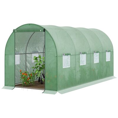 Tunel ogrodowy 250 cm x 400 cm (10,0 m²) zielona
