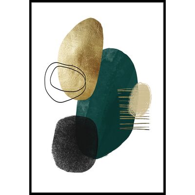 Obraz ARTBOX DIGI 50 x 70 cm AB111 GREEN SHAPE