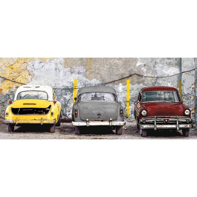 Obraz GLASSPIK 50 x 125 cm GL341 COLORFUL CARS