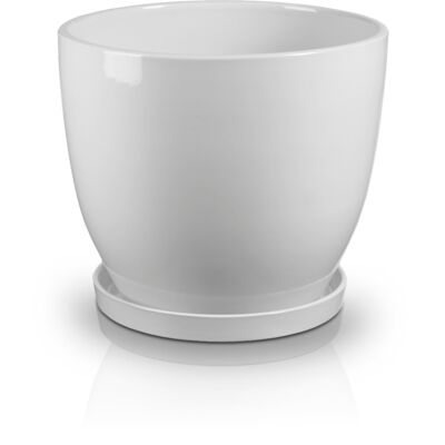 Donica z podstawkiem biały 3 sztuki