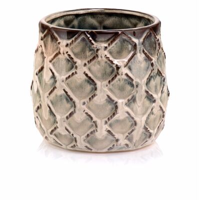Osłonka ceramiczna brązowa 15 cm