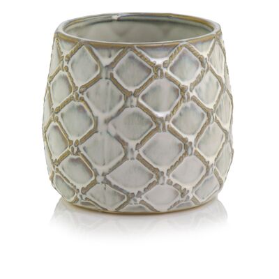 Osłonka ceramiczna kremowa 15 cm