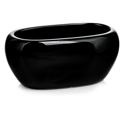 Osłonka ceramiczna rynna czarna 27 cm