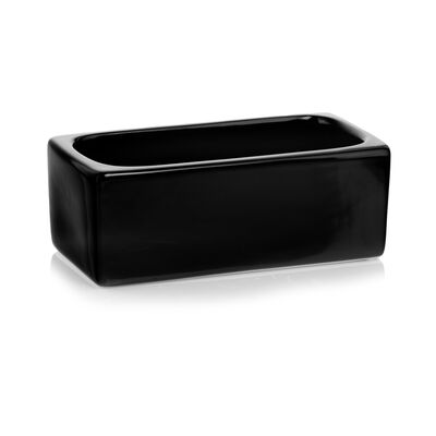 Osłonka ceramiczna rynna czarna 25 cm