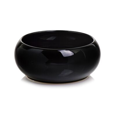 Osłonka ceramiczna misa czarna 19 cm