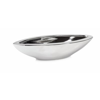Osłonka ceramiczna łódka srebrna 6 cm
