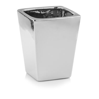 Osłonka ceramiczna camila srebrna 23 cm
