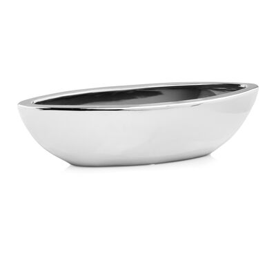 Osłonka ceramiczna łódka srebrna 7 cm