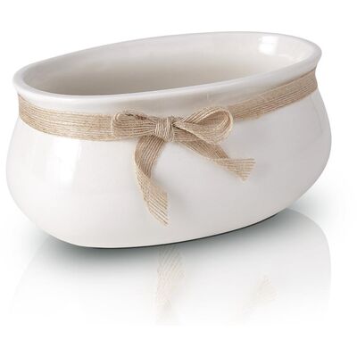 Osłonka rynna ceramiczna kremowa 23 cm