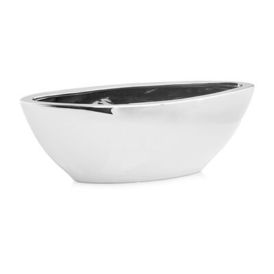 Osłonka ceramiczna łódka srebrna 11 cm