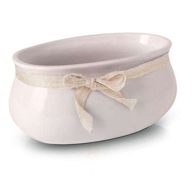 Osłonka rynna ceramiczna różowa 23 cm
