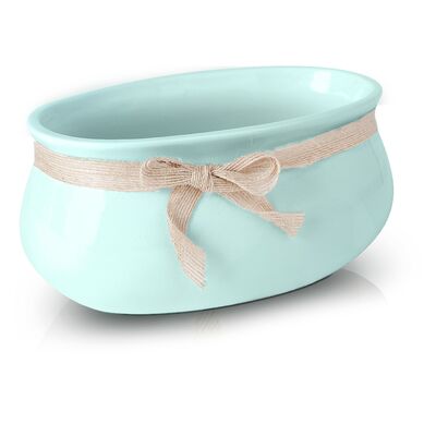 Osłonka rynna ceramiczna miętowa 23 cm