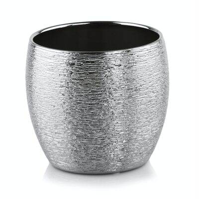 Osłonka ceramiczna kula grawer srebrna 11 cm
