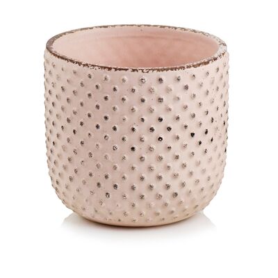 Osłonka ceramiczna jasny róż 14 cm