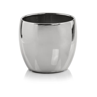 Osłonka ceramiczna kula srebrna 26 cm