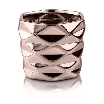 Osłonka ceramiczna różowe-złoto 15 cm